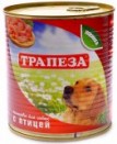 Консервы для собак Трапеза с птицей