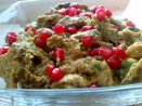 Печенные баклажаны с орехами